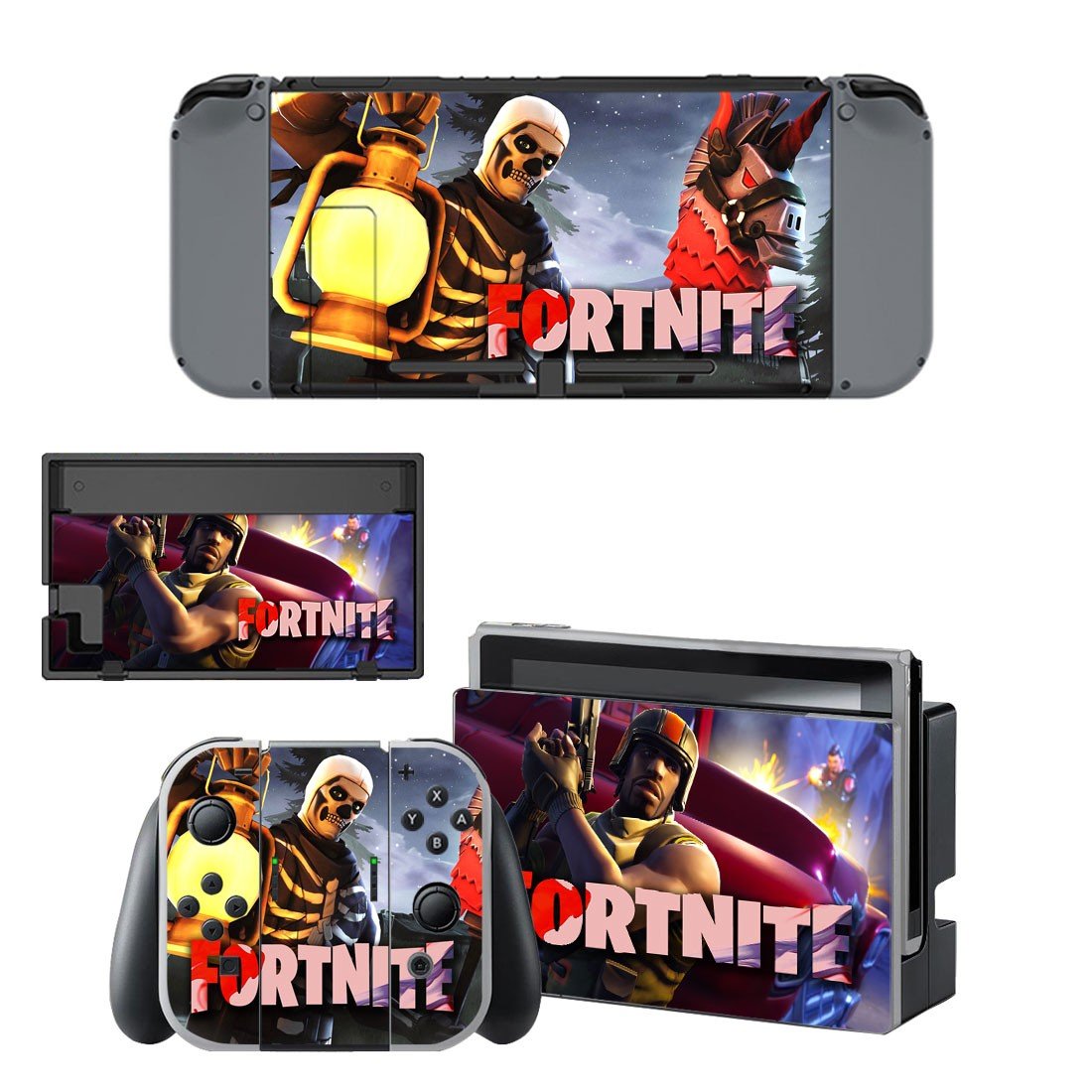 Fortnite decal skin for Nintendo Switch Console & Controllers