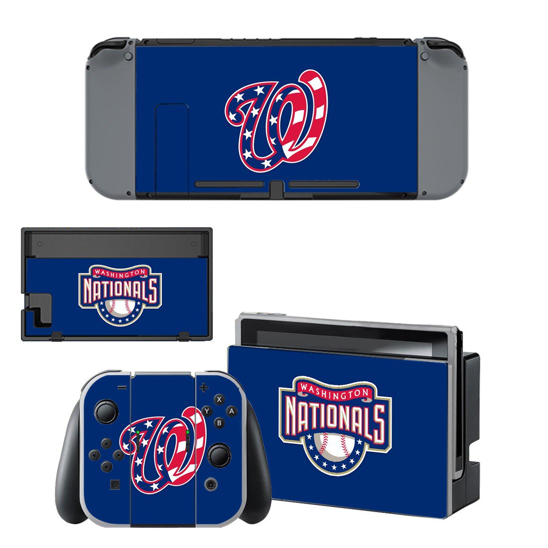 Washington Nationals decal skin for Nintendo Switch Console & Controllers