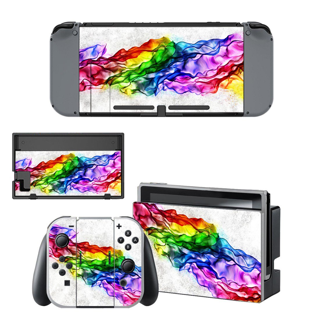 Abstraction decal skin for Nintendo Switch Console & Controllers