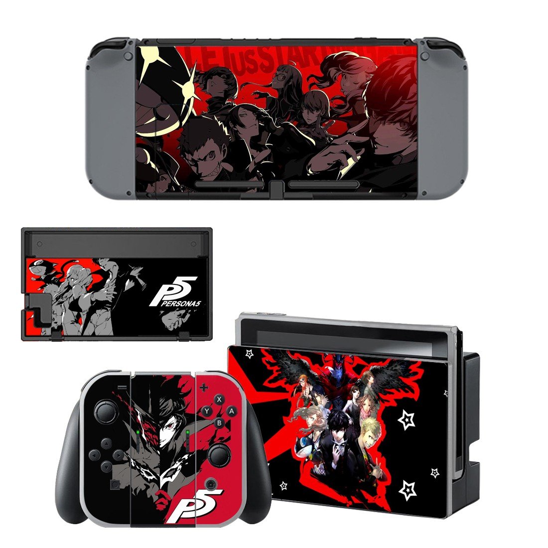 Persona 5 decal skin for Nintendo Switch Console & Controllers