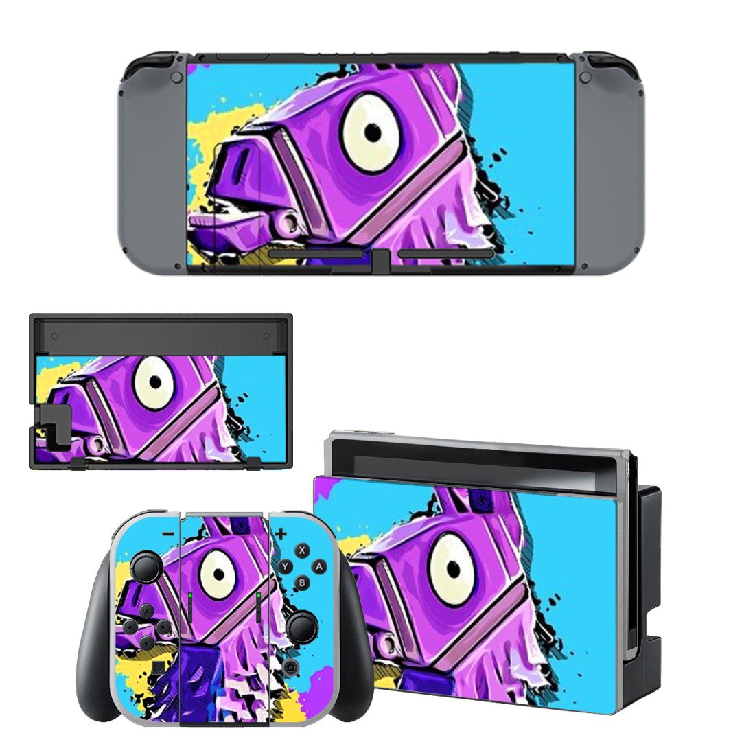 Fortnite decal skin for Nintendo Switch Console & Controllers