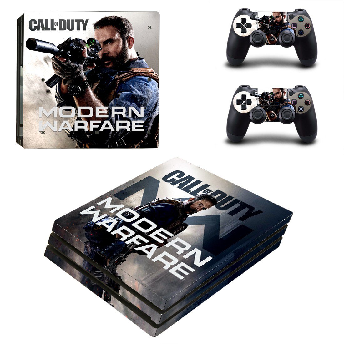Call of Duty modern warfare decal skin for PS4 Pro Console & Controllers