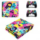 Cartoon Art decal skin for PS4 Pro Console & Controllers