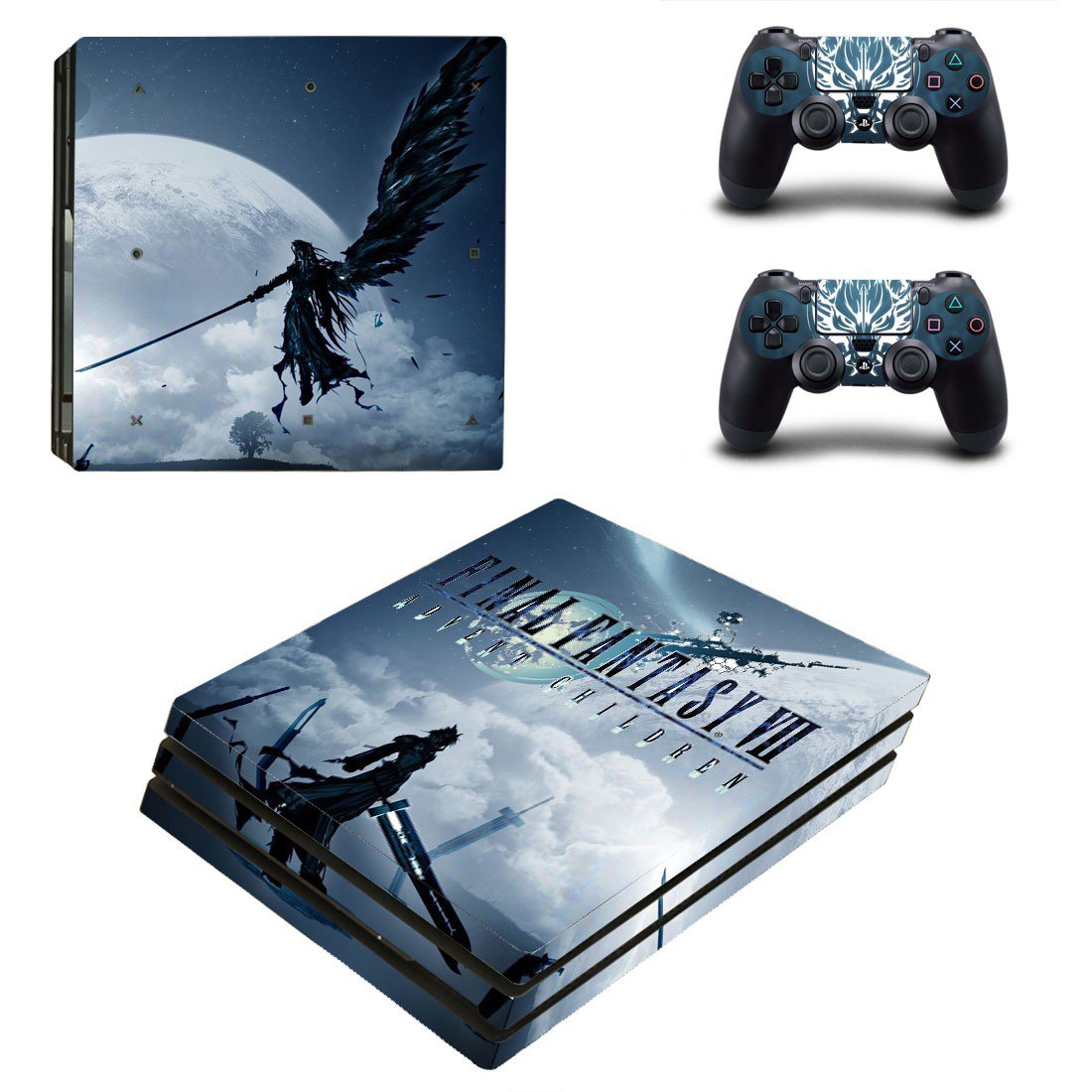 Final Fantasy 7 decal skin for PS4 Pro Console & Controllers