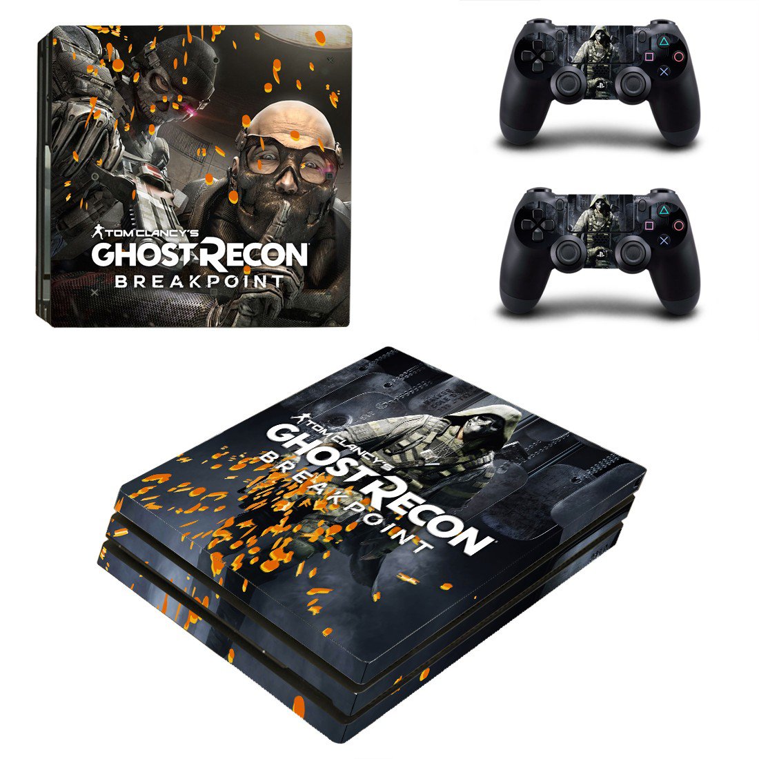 Ghost Recon breakpoint decal skin for PS4 Pro Console & Controllers