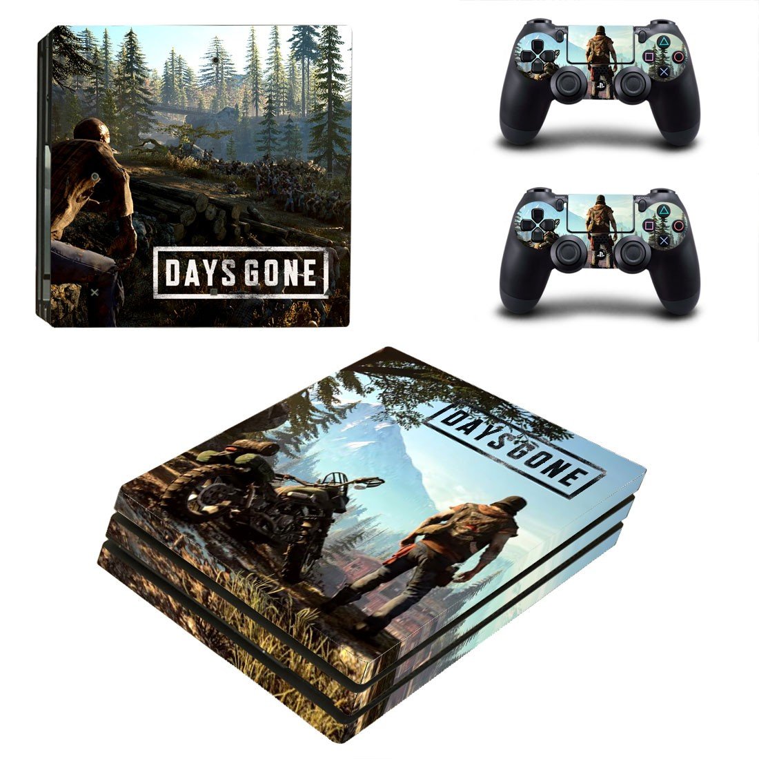 Days Gone decal skin for PS4 Pro Console & Controllers