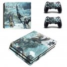 Monster Hunter World iceborne decal skin for PS4 Pro Console & Controllers