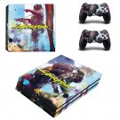 Cyberpunk 2077 decal skin for PS4 Pro Console & Controllers