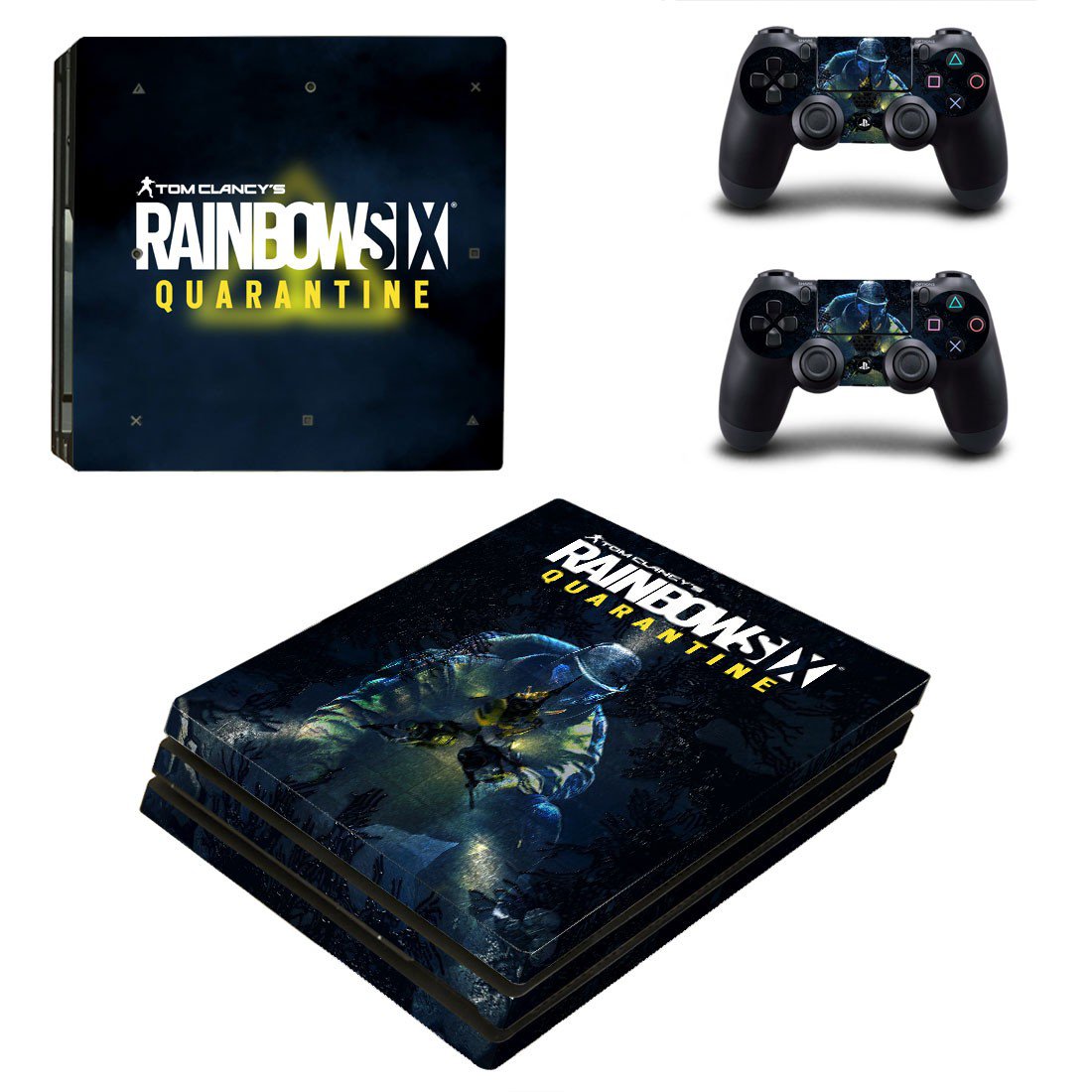 Rainbow Six Quarantine decal skin for PS4 Pro Console & Controllers