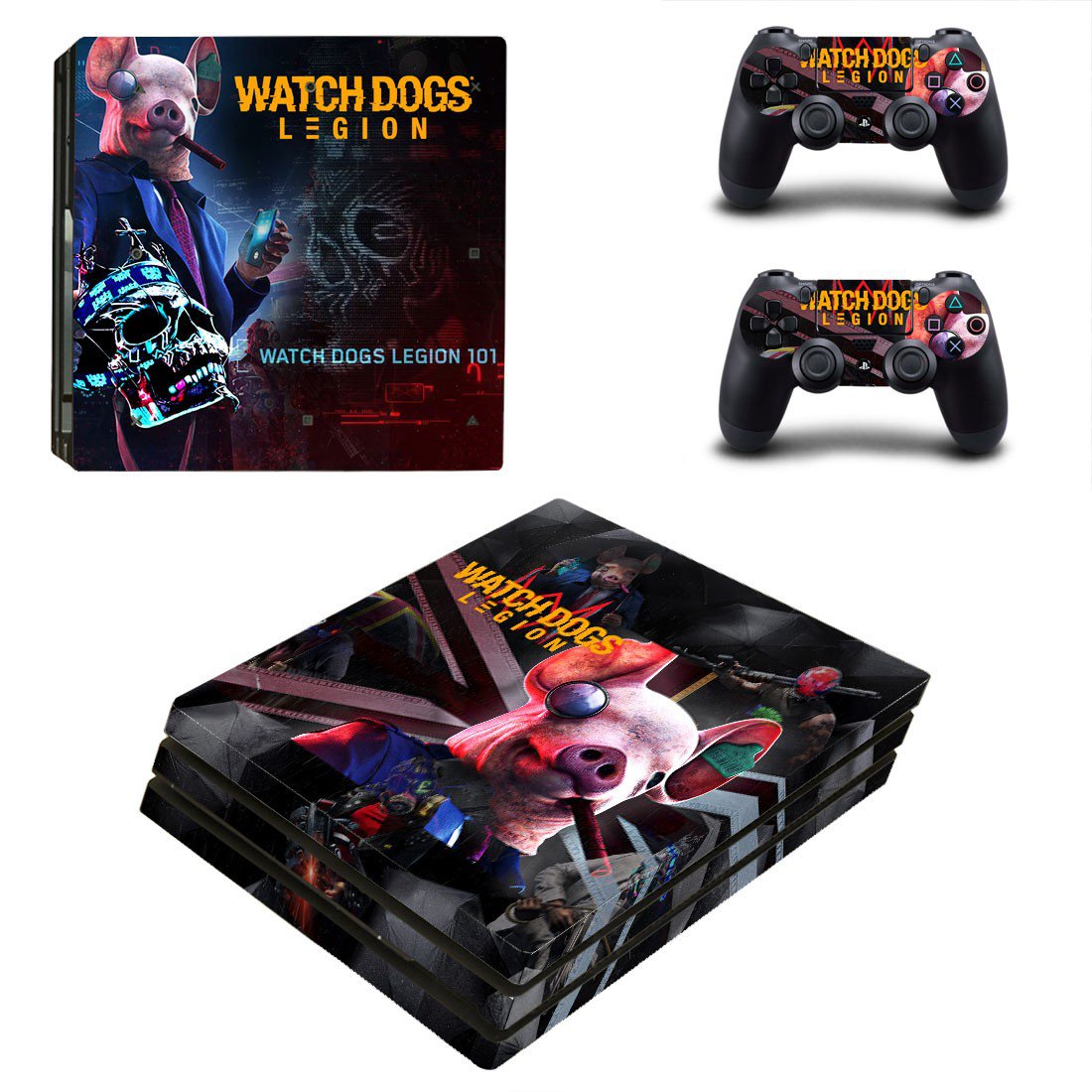 Watch Dogs legion decal skin for PS4 Pro Console & Controllers