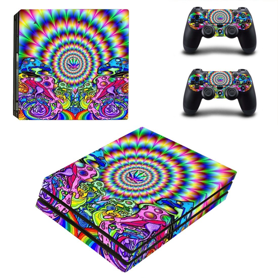 Abstraction decal skin for PS4 Pro Console & Controllers