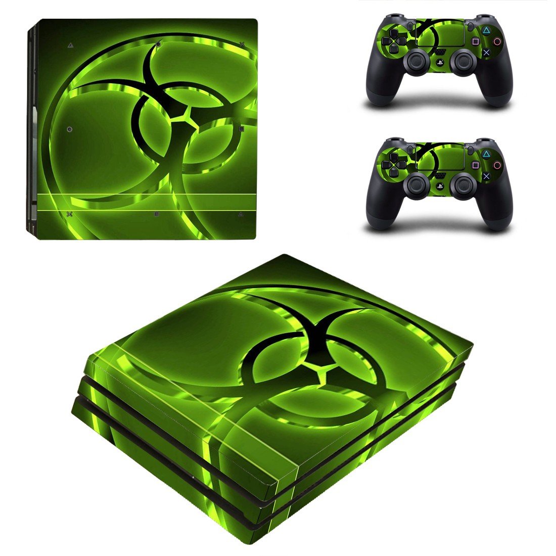 Biohazard decal skin for PS4 Pro Console & Controllers