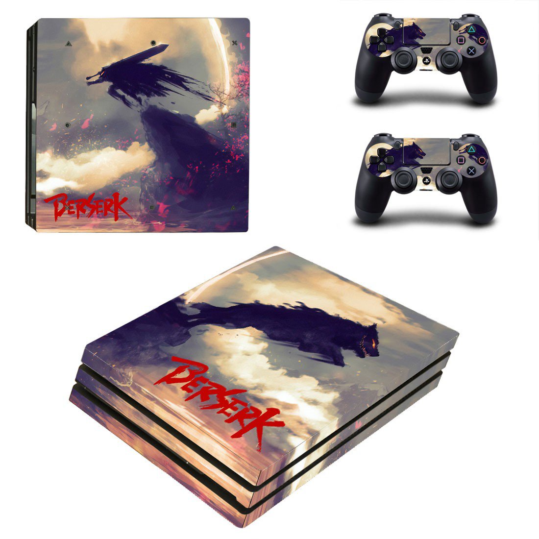 Berserk decal skin for PS4 Pro Console & Controllers