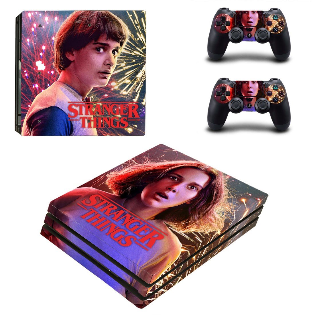 Stranger Things decal skin for PS4 Pro Console & Controllers