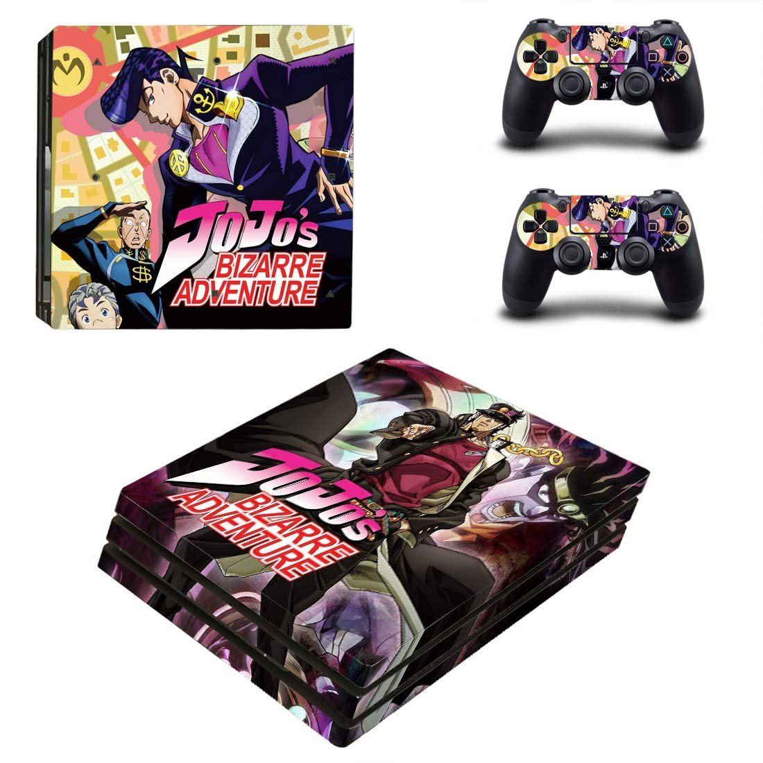 JoJo's Bizarre Adventure decal skin for PS4 Pro Console & Controllers