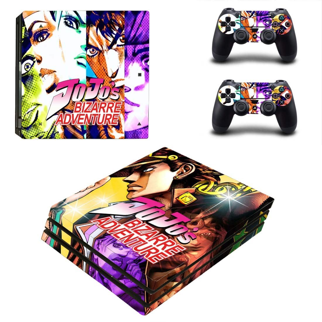 JoJo's Bizarre Adventure decal skin for PS4 Pro Console & Controllers