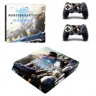 Monster Hunter World iceborne decal skin for PS4 Slim Console & Controllers