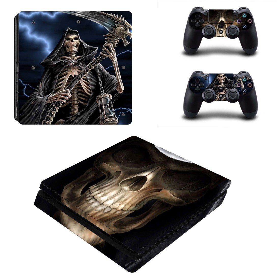 Grim Reaper decal skin for PS4 Slim Console & Controllers
