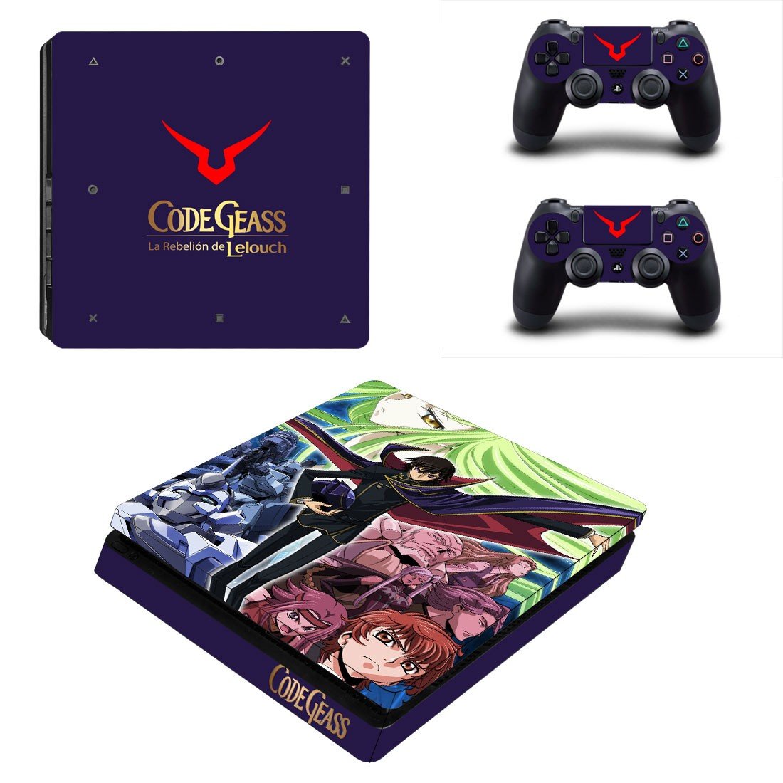 Code Geass decal skin for PS4 Slim Console & Controllers