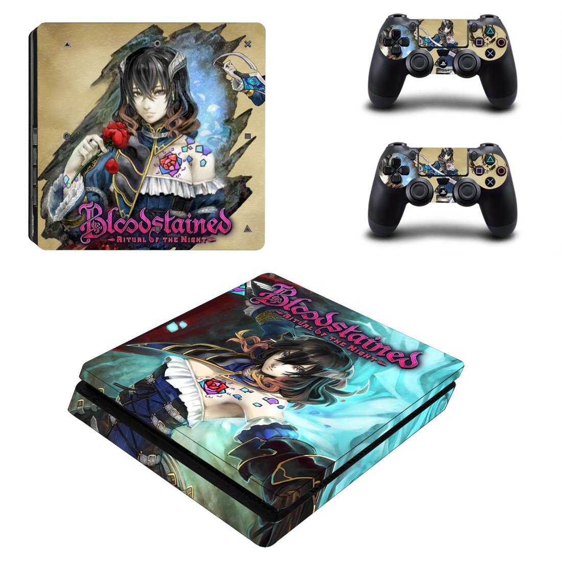 Bloodstrained ritual of the night decal skin for PS4 Slim Console & Controllers