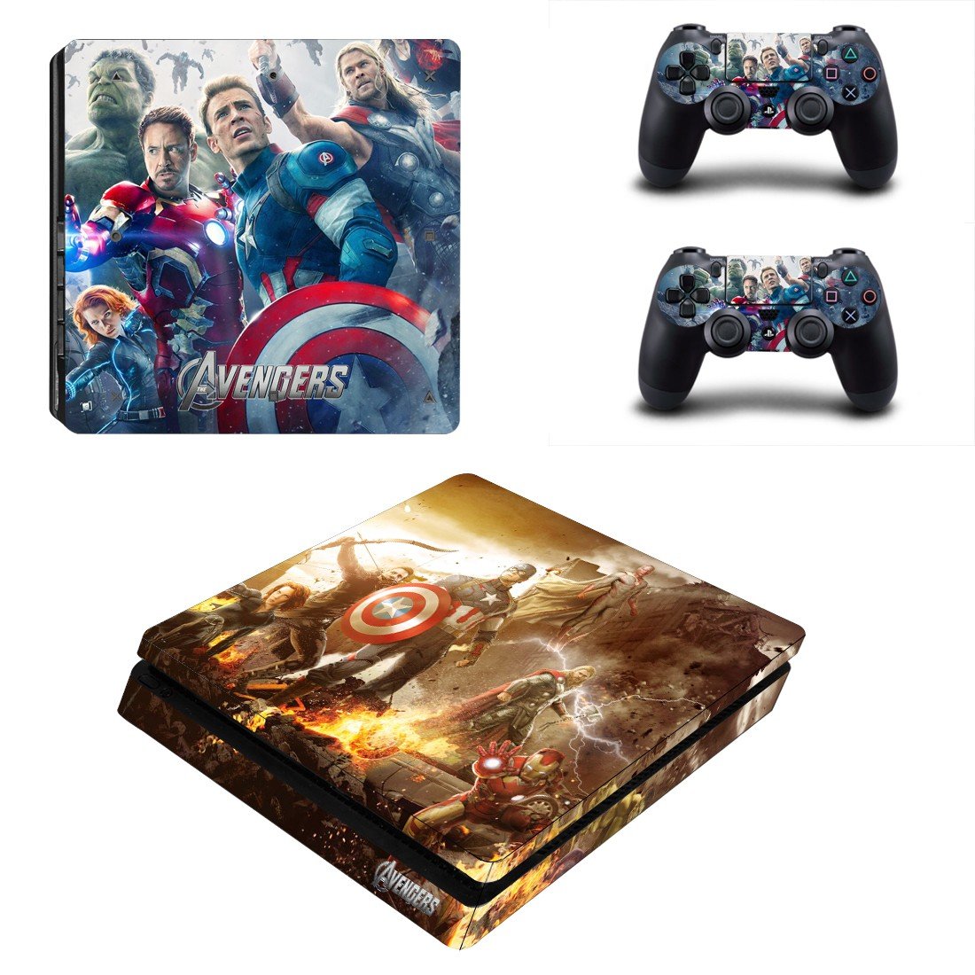 Avengers Endgame decal skin for PS4 Slim Console & Controllers