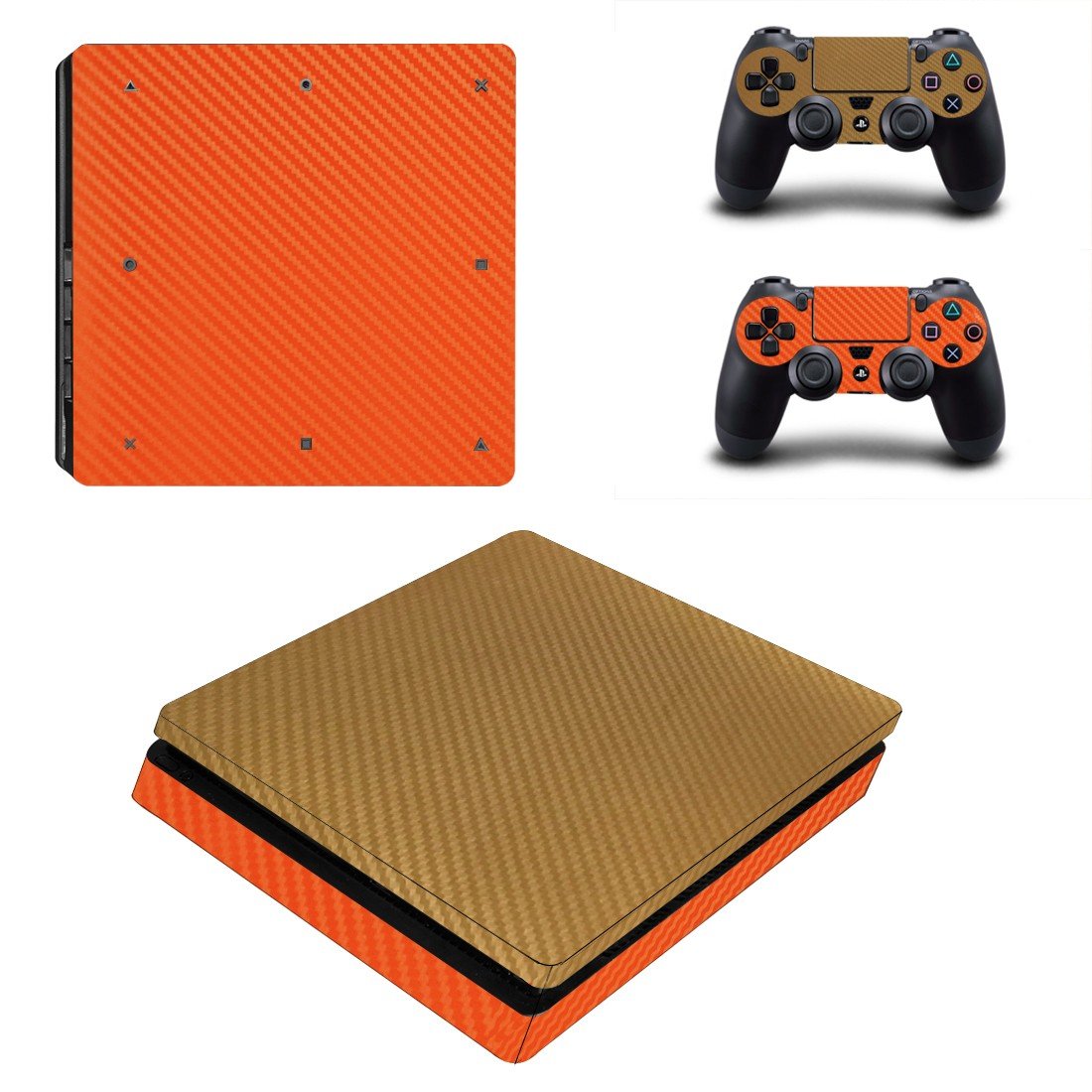 Abstraction decal skin for PS4 Slim Console & Controllers