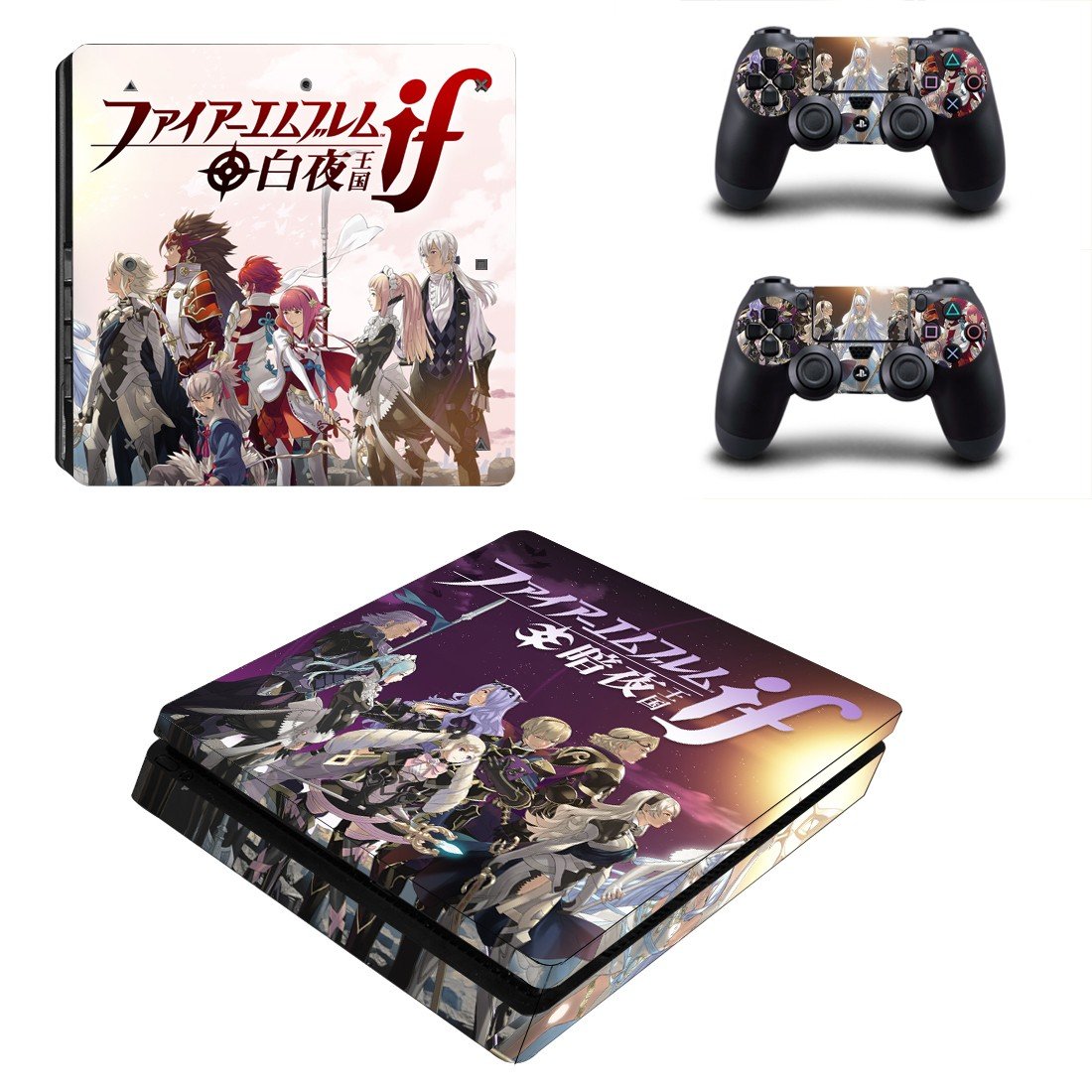 Fire Emblem decal skin for PS4 Slim Console & Controllers