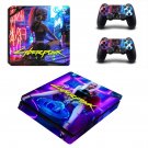 Cyberpunk 2077 decal skin for PS4 Slim Console & Controllers