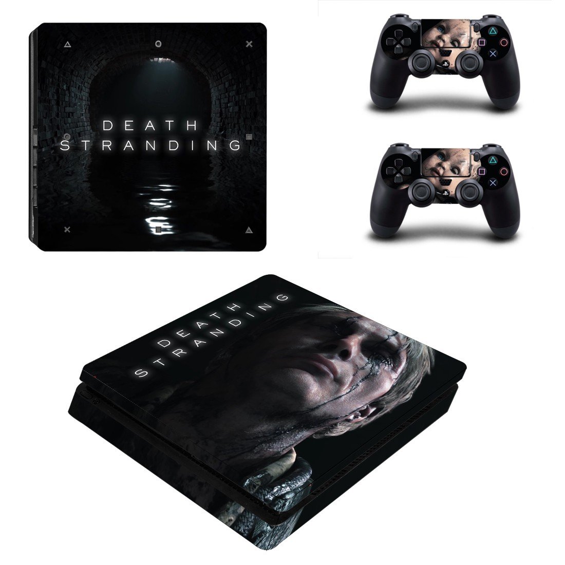Death Stranding decal skin for PS4 Slim Console & Controllers