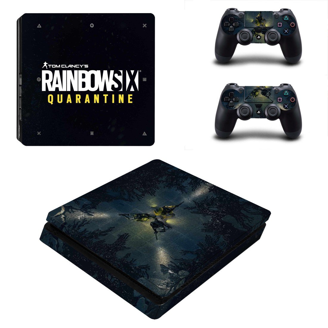 Rainbow Six Quarantine decal skin for PS4 Slim Console & Controllers