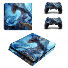 Monster Hunter World iceborne decal skin for PS4 Slim Console & Controllers