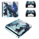 Monster Hunter World iceborne decal skin for PS4 Slim Console & Controllers