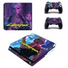 Cyberpunk 2077 decal skin for PS4 Slim Console & Controllers
