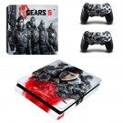 Gears 5 decal skin for PS4 Slim Console & Controllers