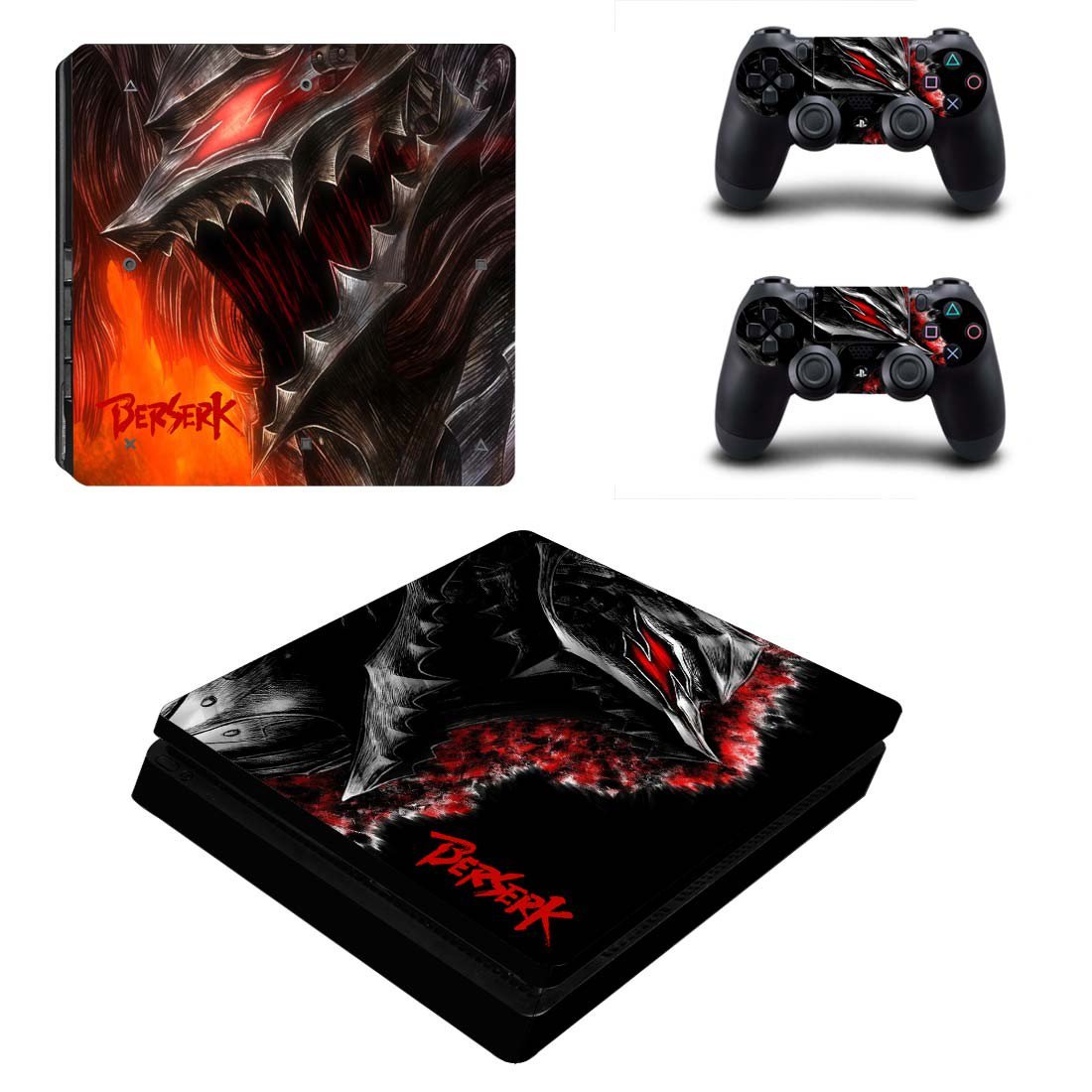 Berserk decal skin for PS4 Slim Console & Controllers