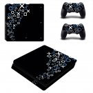 Game Pad abstraction decal skin for PS4 Slim Console & Controllers