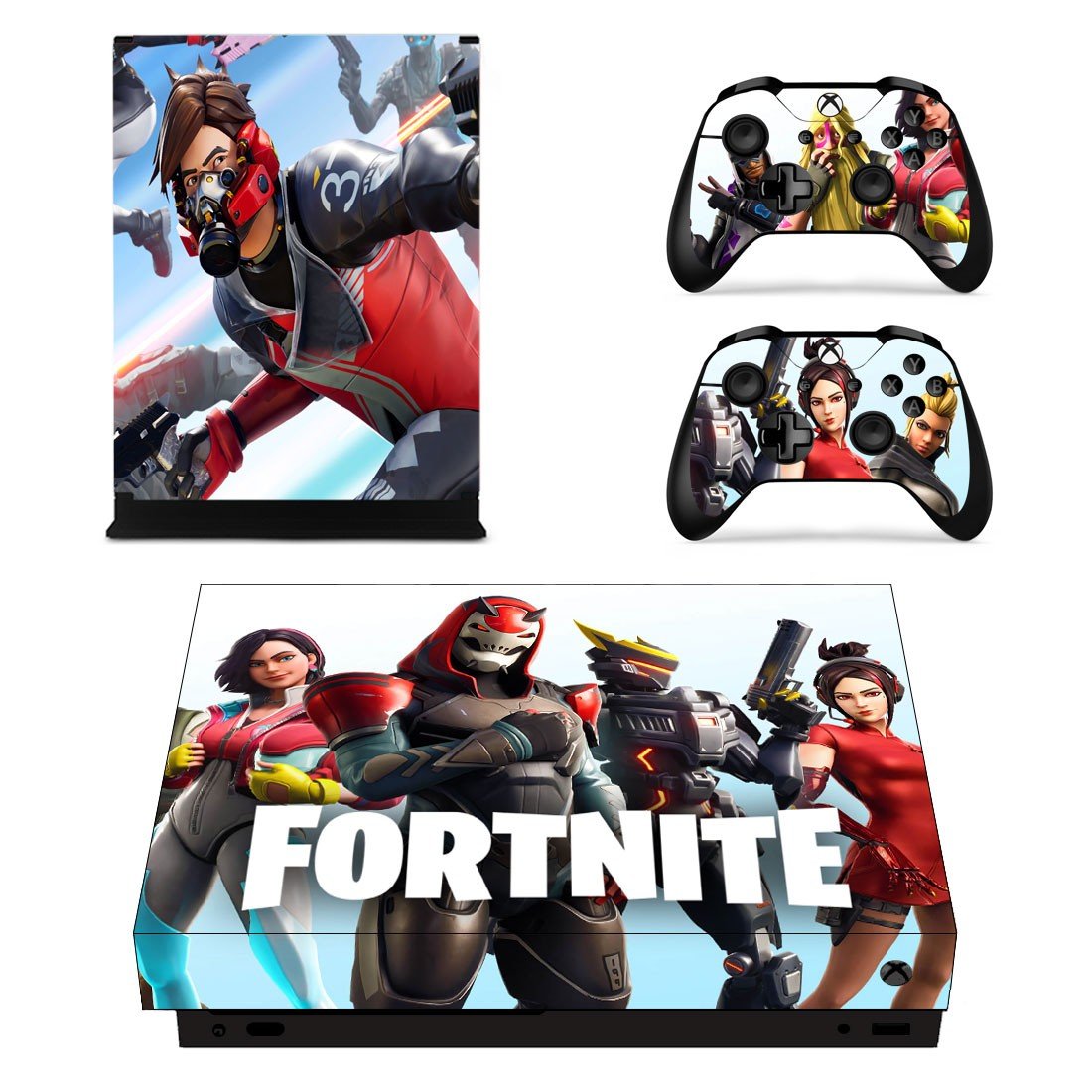 Fortnite decal skin for Xbox one X Console & Controllers