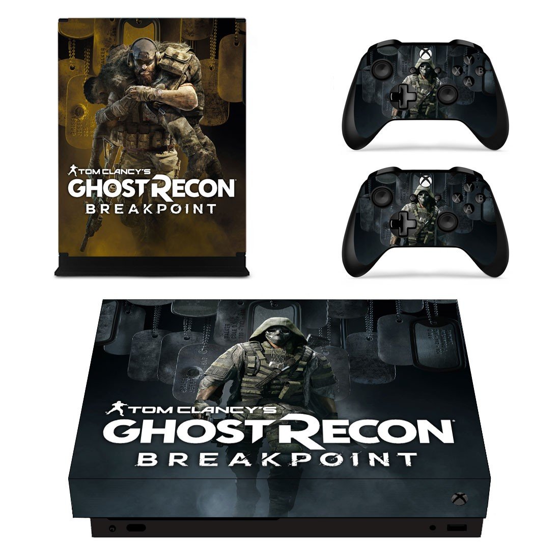 Ghost Recon breakpoint decal skin for Xbox one X Console & Controllers