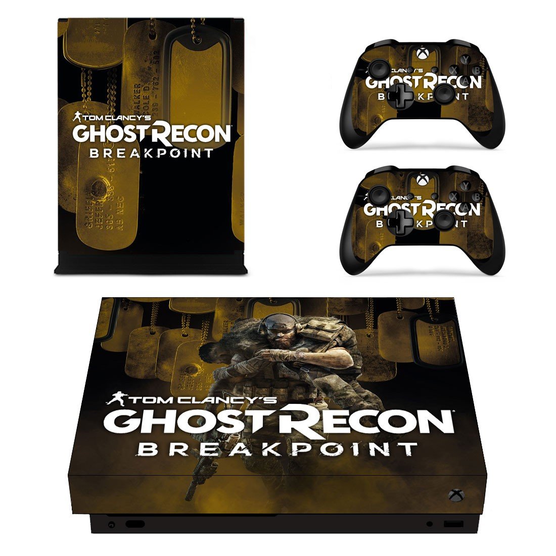Ghost Recon breakpoint decal skin for Xbox one X Console & Controllers