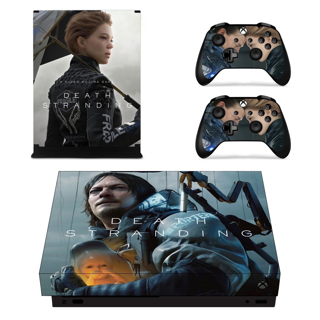 Death Stranding decal skin for Xbox one X Console & Controllers
