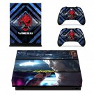 Cyberpunk 2077 decal skin for Xbox one X Console & Controllers