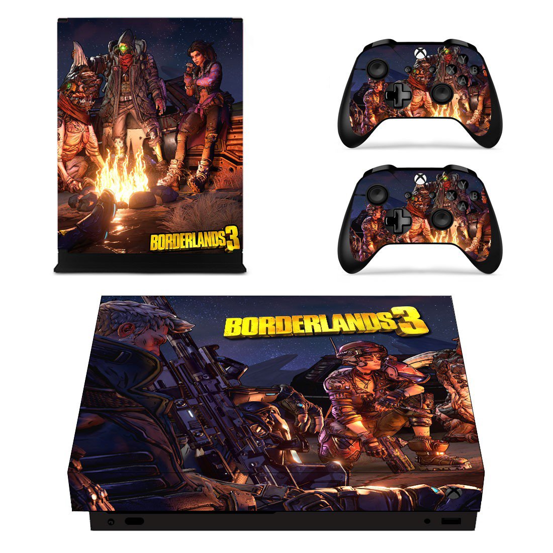 Borderlands 3 decal skin for Xbox one X Console & Controllers