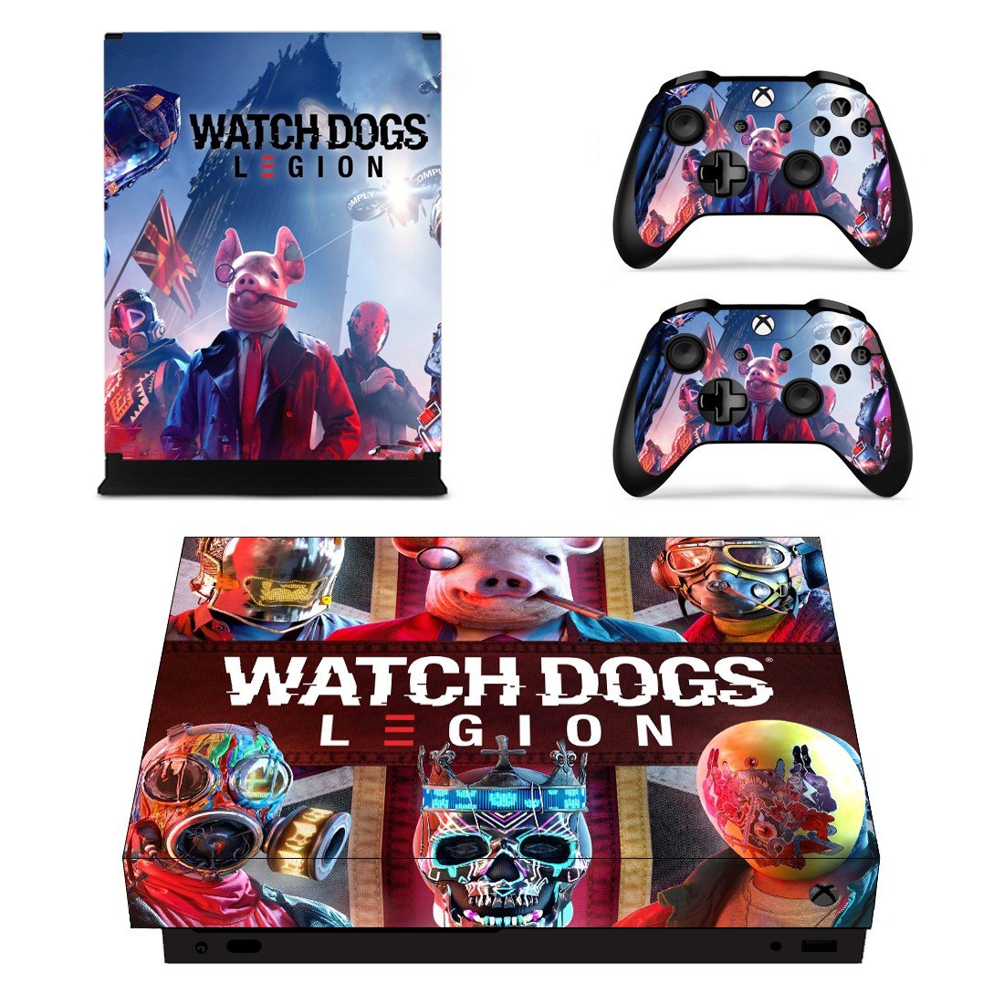 Watch Dogs legion decal skin for Xbox one X Console & Controllers