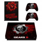 Gears 5 decal skin for Xbox one X Console & Controllers