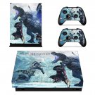 Monster Hunter World iceborne decal skin for Xbox one X Console & Controllers