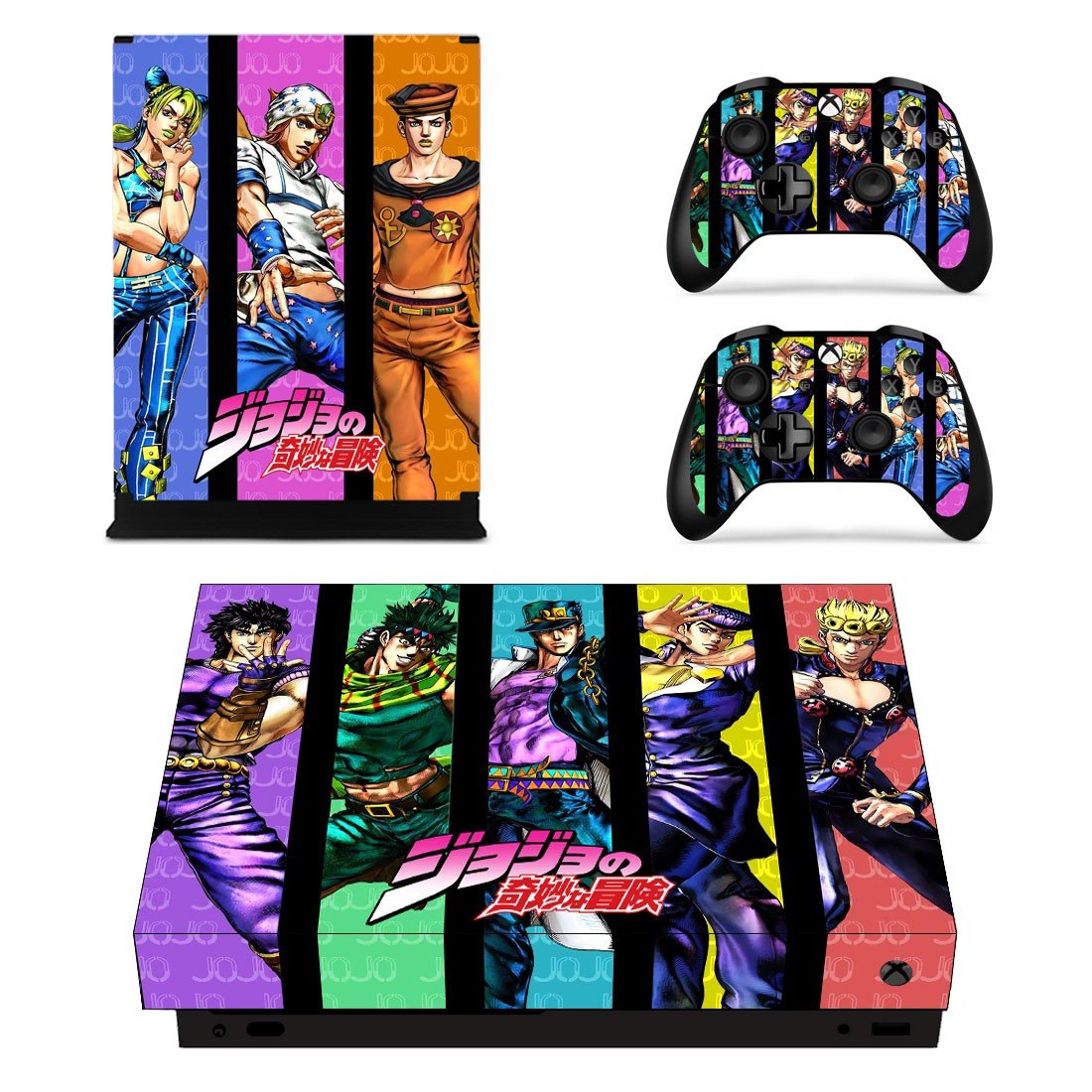 9th jojo decal skin for Xbox one X Console & Controllers