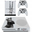 The Witcher wild Hunt 3 decal skin for Xbox One S console and controllers