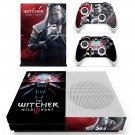 The Witcher wild Hunt 3 decal skin for Xbox One S console and controllers