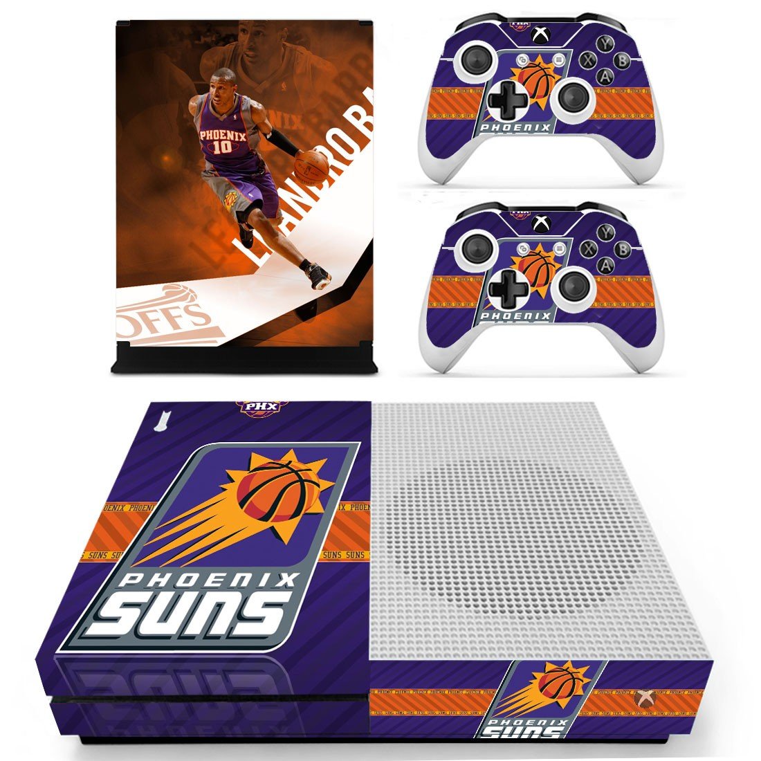 Phoenix Suns decal skin for Xbox One S console and controllers