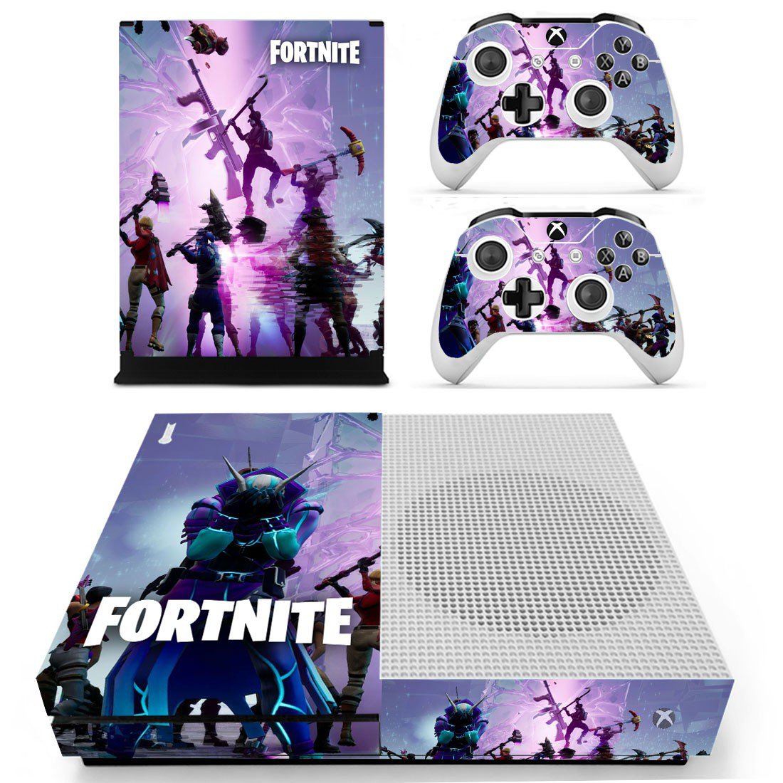 Fortnite decal skin for Xbox one S Console & Controllers